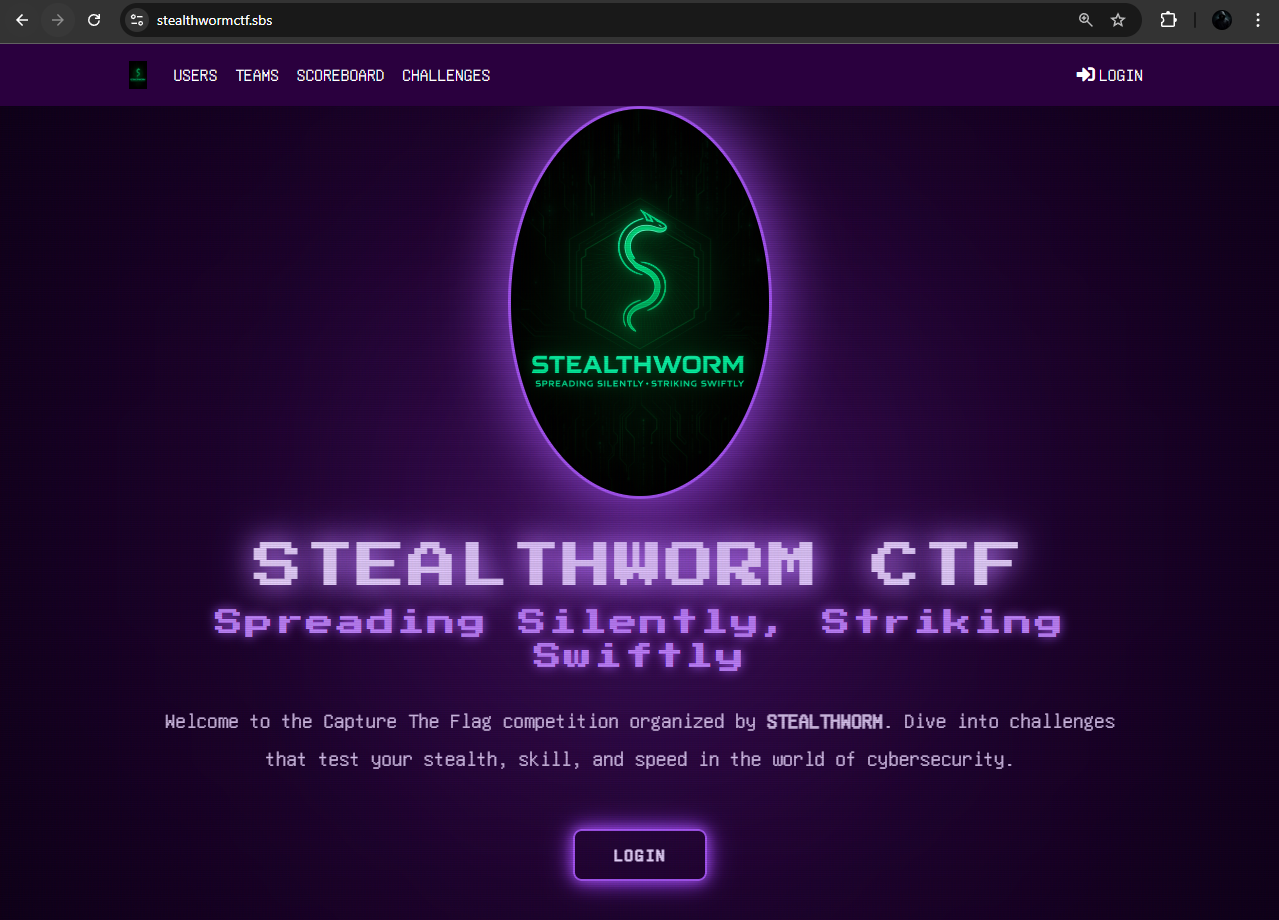 StealthWorm CTF photo 1